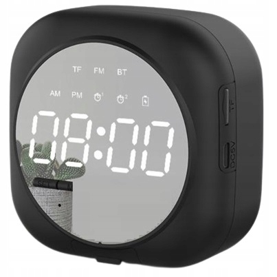 ZEGAR ELEKTRONICZNY LED RADIO BUDZIK BLUETOOTH USB
