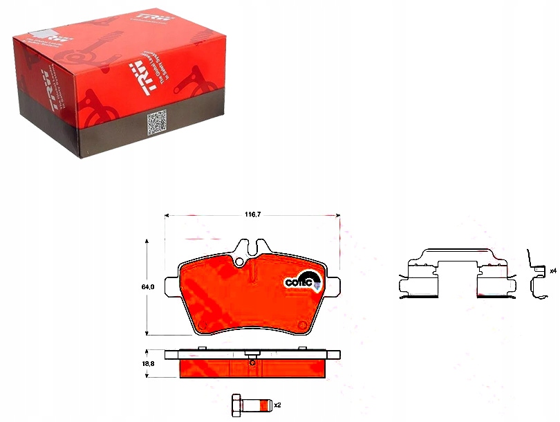 Brzdové Destičky Mercedes Přední W169 A-třída 04- W