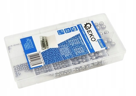 KULKI STALOWE ŁOŻYSKOWE ZESTAW 470SZT 11 ROZMIARÓW Kod producenta G03605