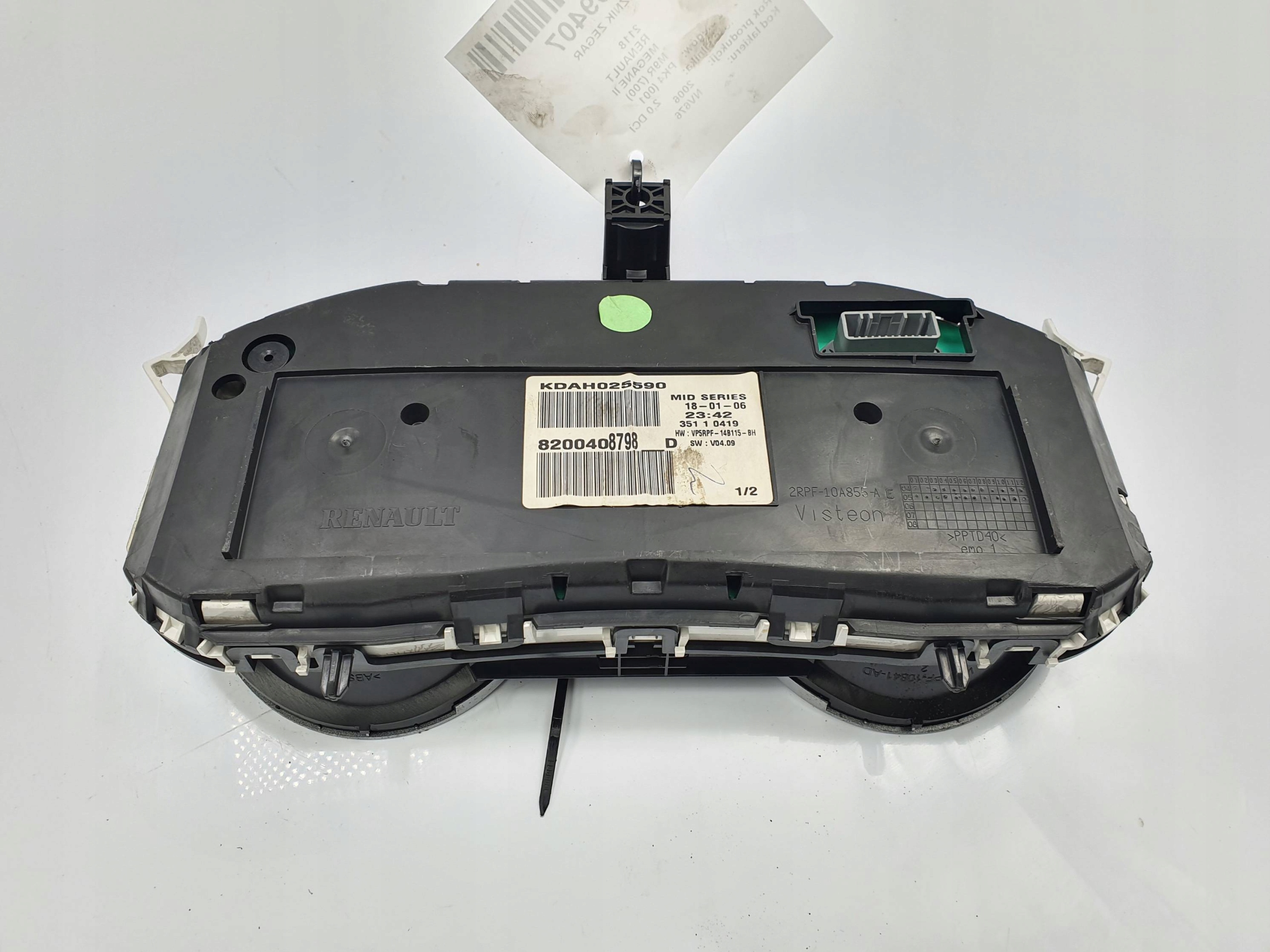 dials clock 8200408798 RENAULT MEGANE II
