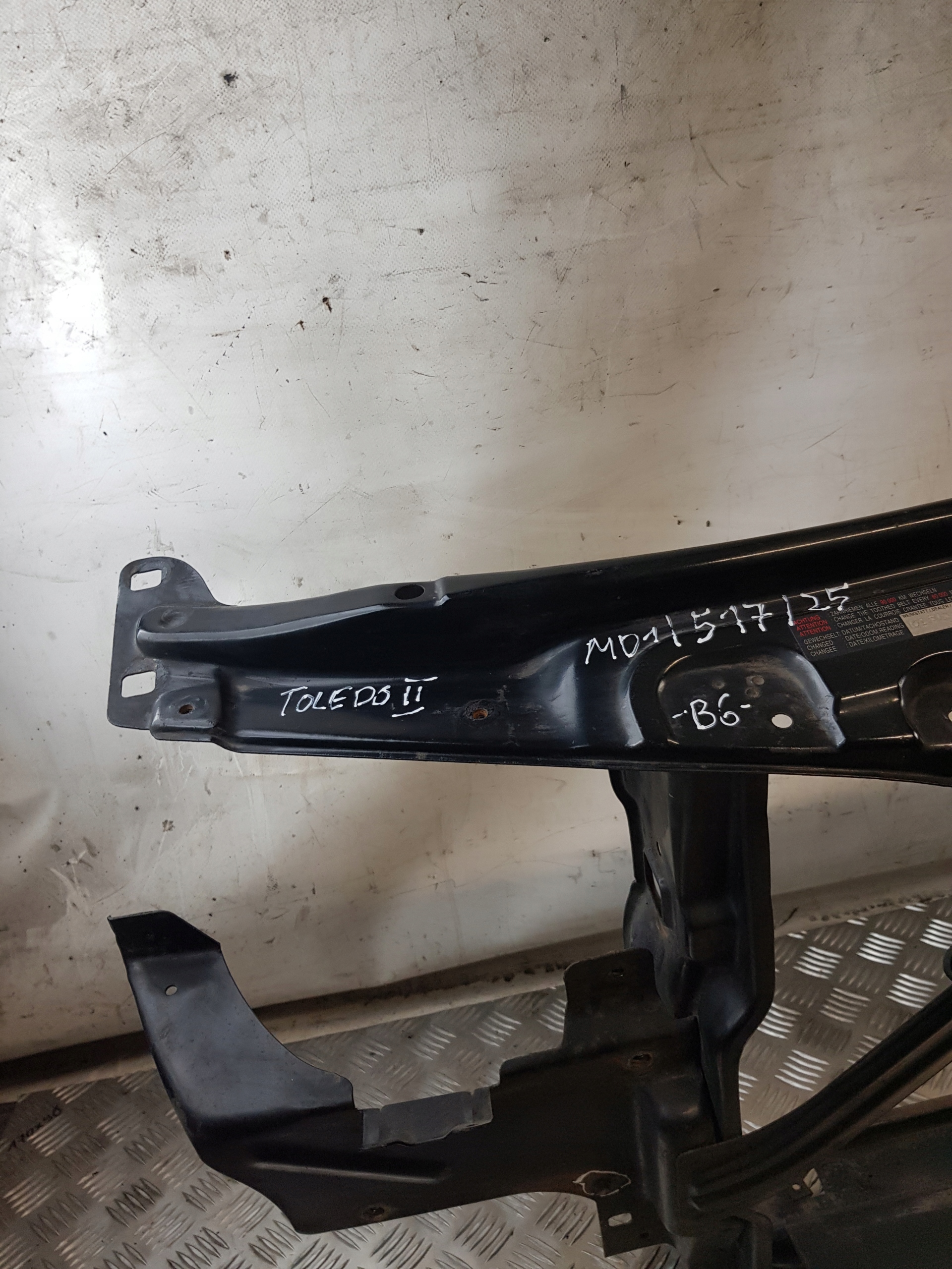 support panel for radiators pillar iron + bonnet latch lock SEAT TOLEDO II 1.8B 00R