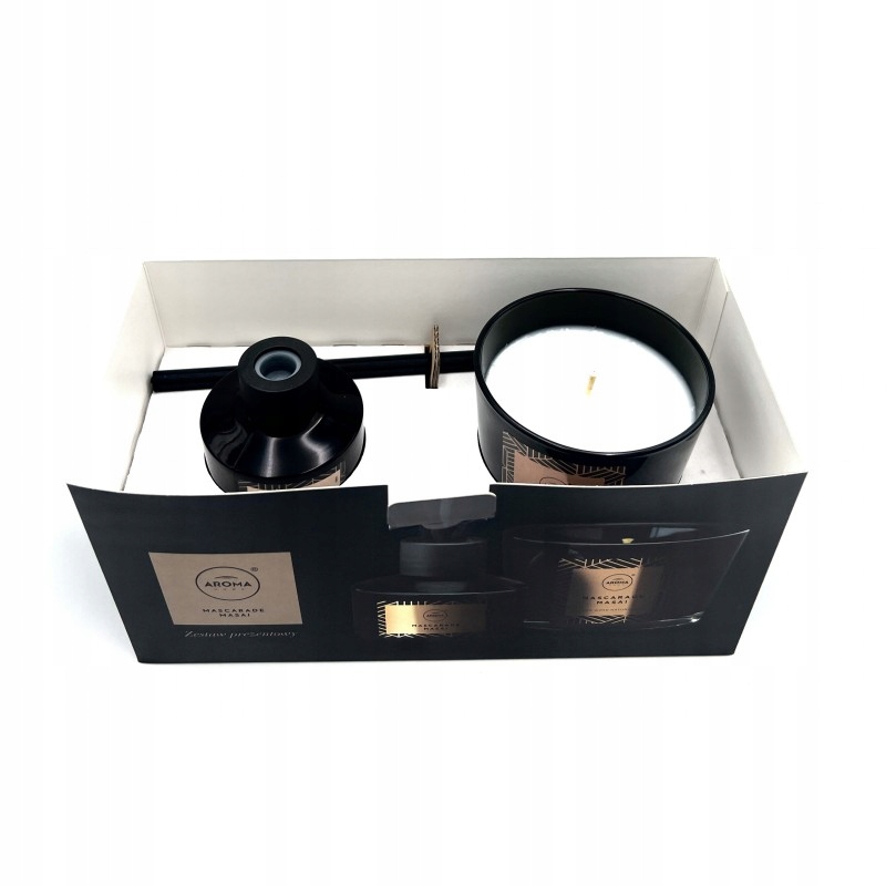ZESTAW PREZENTOWY UNIQUE MASCARADE MASAI PATYCZKI ZAPACHOWE + ŚWIECZKA 2W1 Nazwa zapachu producenta MASCARADE MASAI