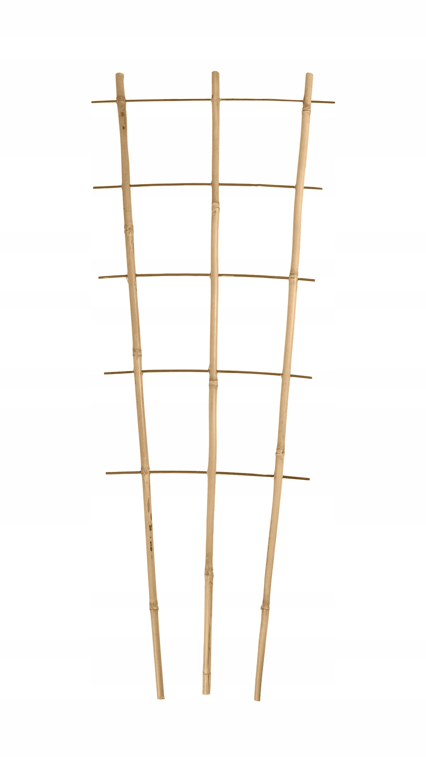 KOMPLET 10 szt. PODPORA BAMBUSOWA DRABINKA POTRÓJNA DO ROŚLIN 105 cm