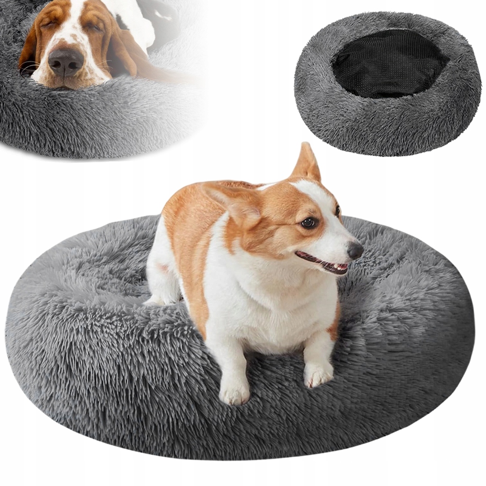 Levně Měkké Pelíšek S Dlouhými Štětinami Pro Kočky A Psa 60X60X20 CM