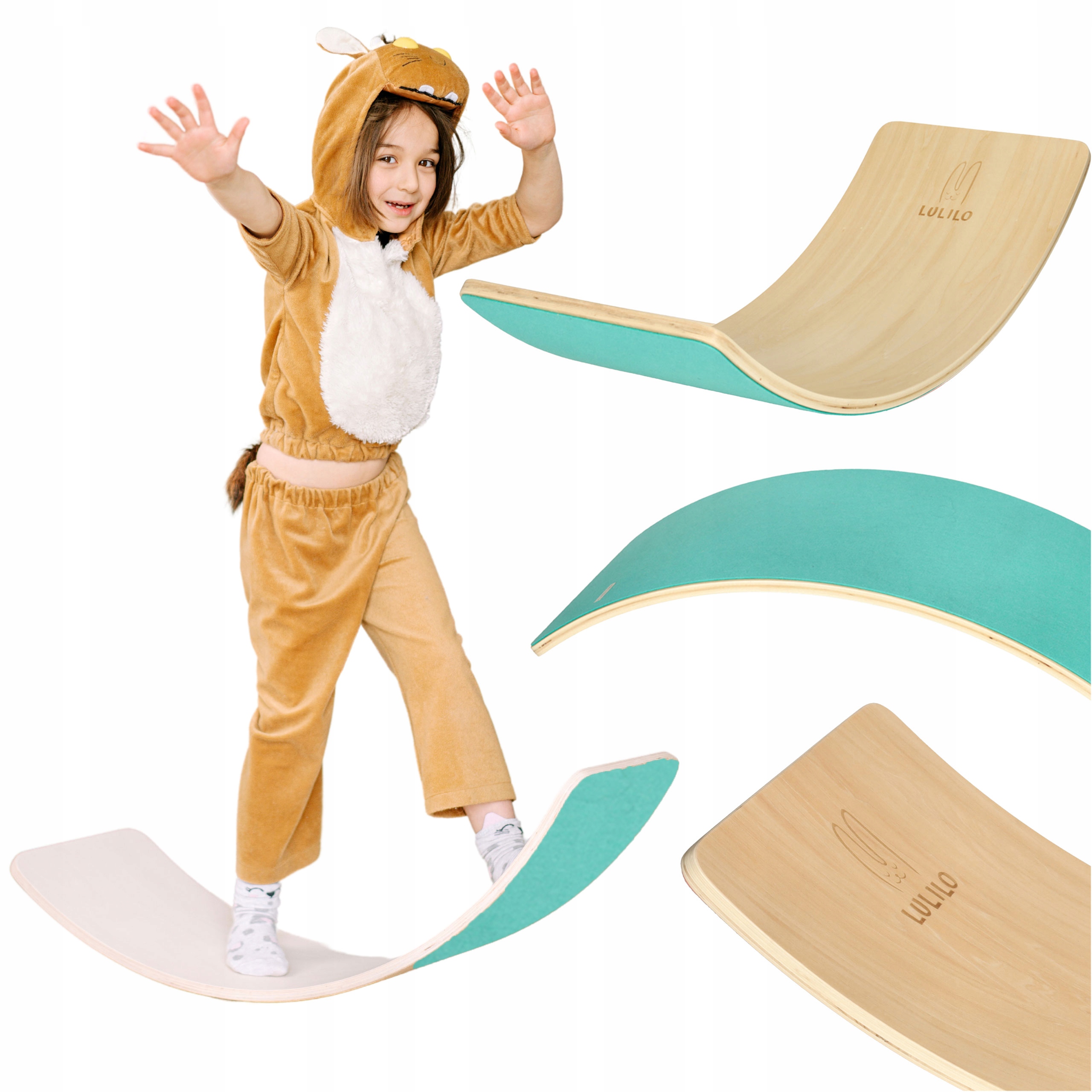 DESKA DO BALANSU BALANSOWANIA DLA DZIECI MONTESSORI LULILO DREWNIANA FILC