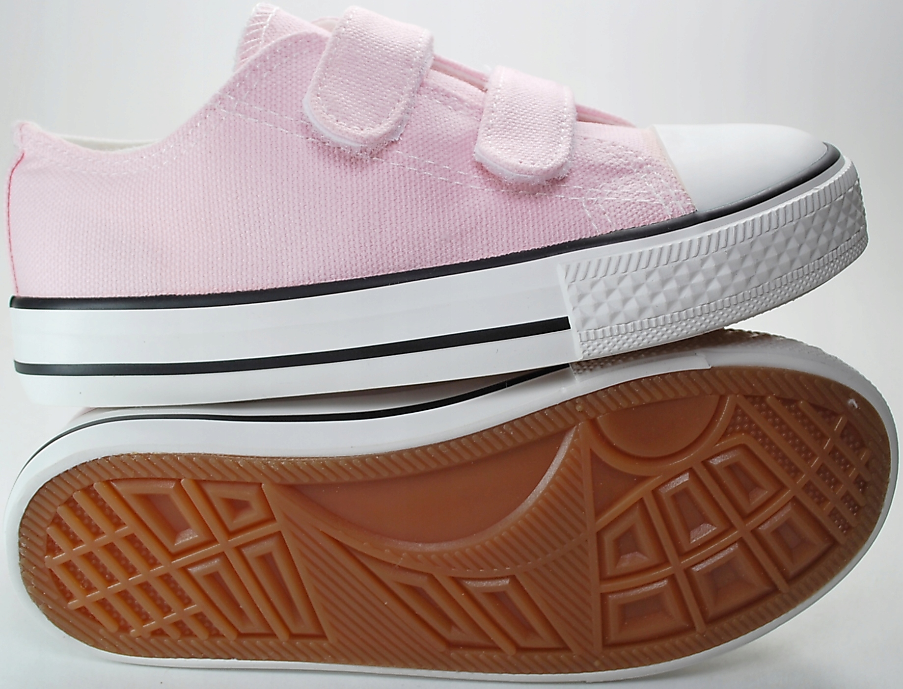 RÓŻOWE KRÓTKIE TRAMPKI TENISÓWKI na rzepy r 28 Bohater brak