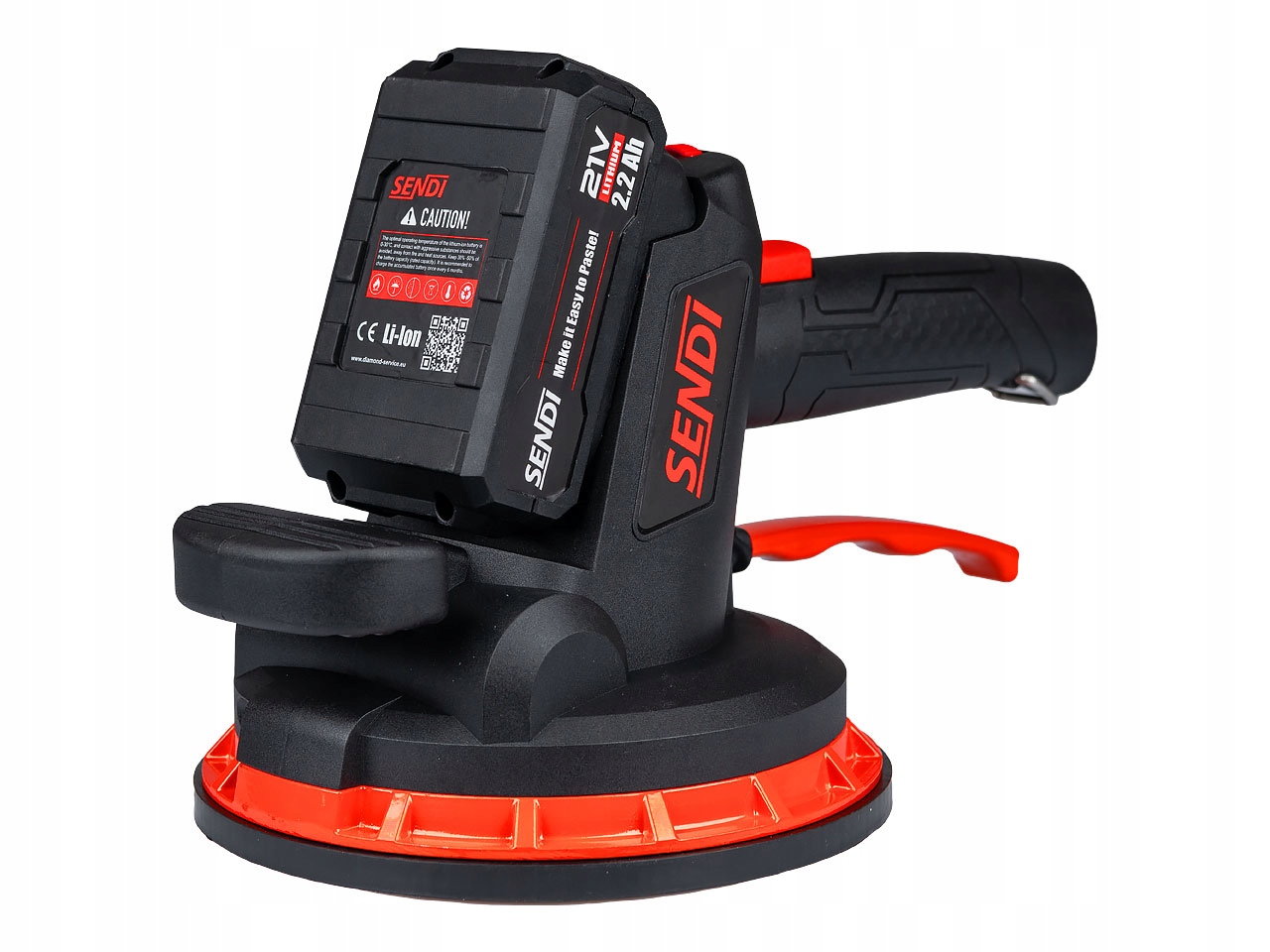 Przyssawka Wibracyjna do Poziomowania Płytek SENDI VSC-18 2 Akumulatory