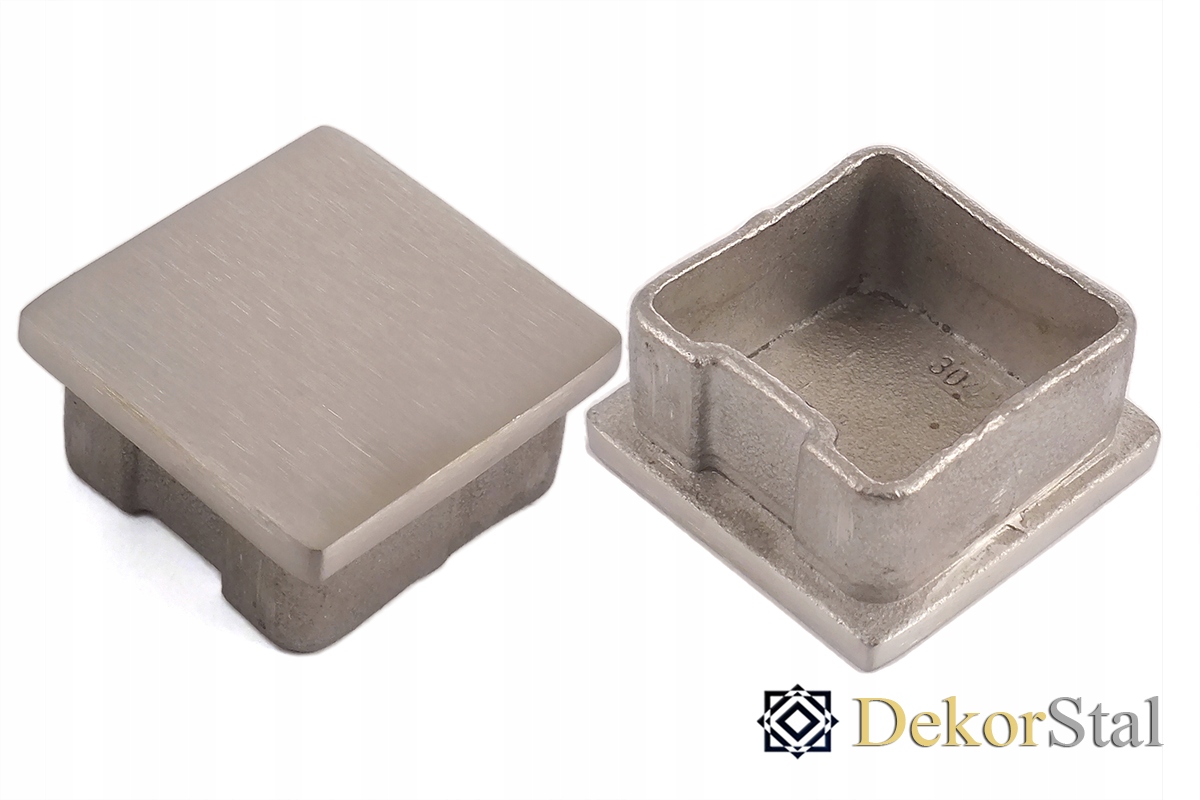 

Nierdzewna zaślepka profilu 40x40x2 płaska szlif