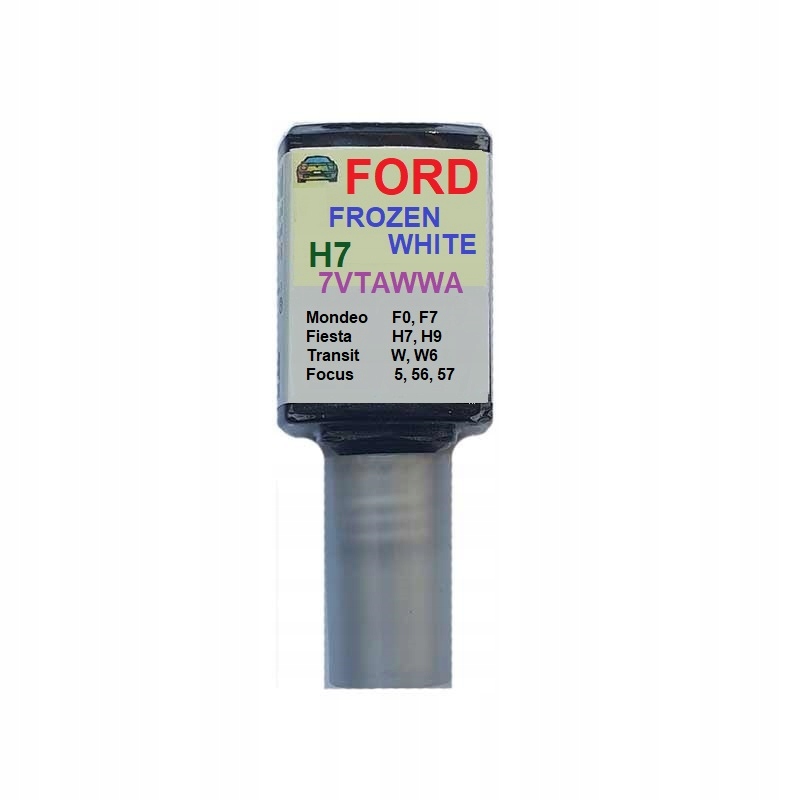 Zaprawka lakier do rys 10ml Ford H7 Frozen White