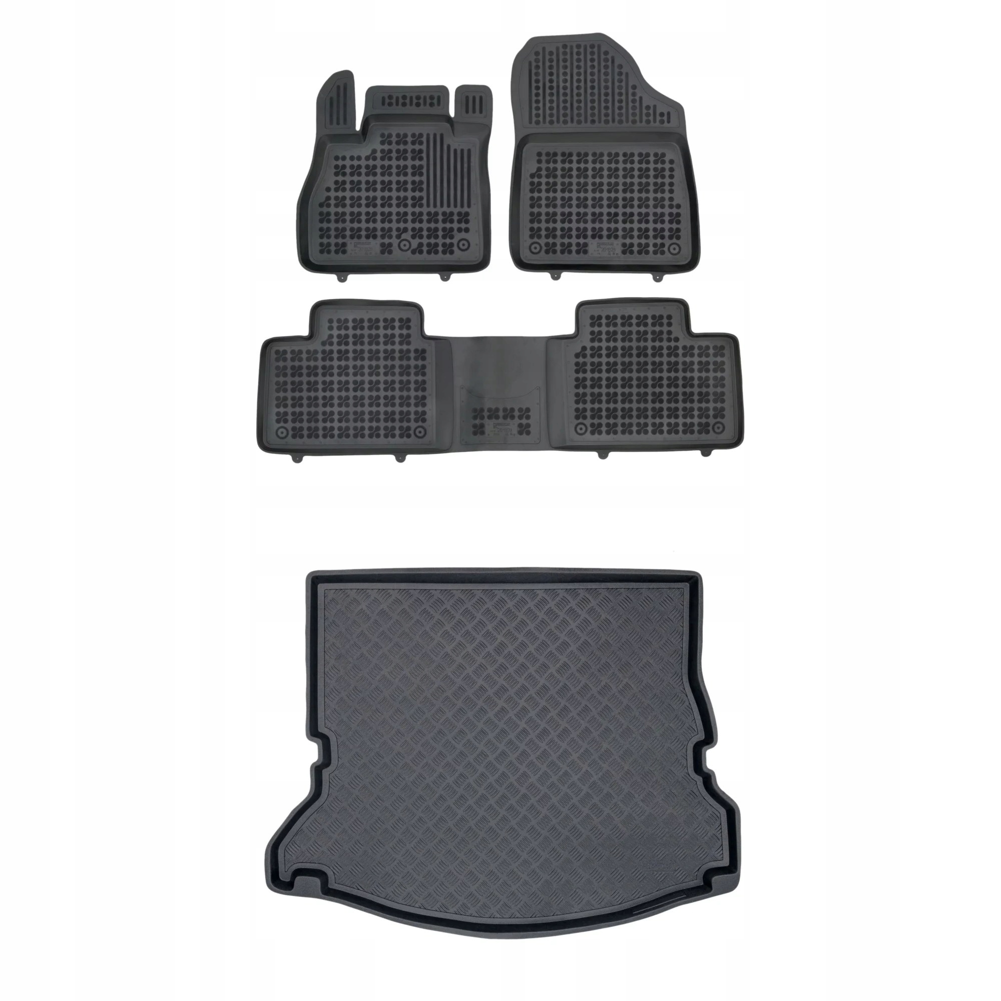 Sada koberčekov a rohoží pre Renault Scenic IV 2016-2020 7 osôb (zložená na 3 kusy)