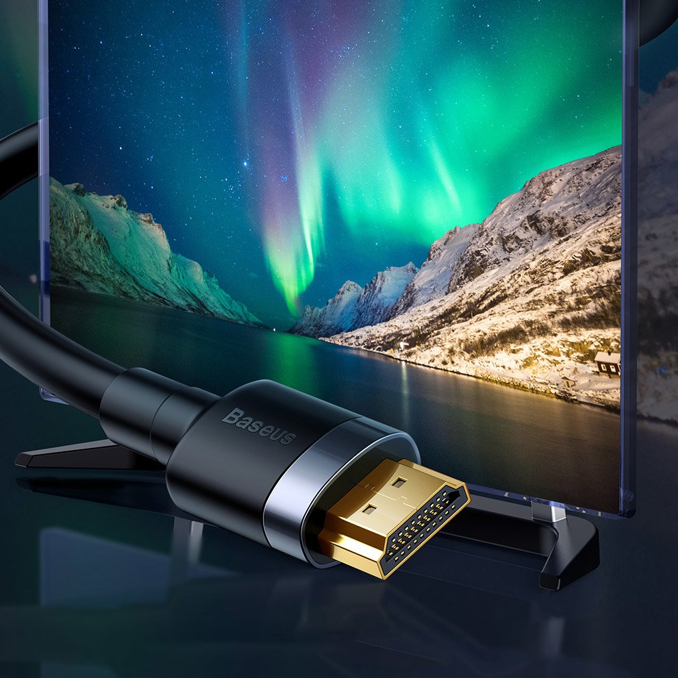 KABEL PRZEWÓD HDMI-HDMI 4K60Hz FULL HD 2m BASEUS Standard HDMI 2.0