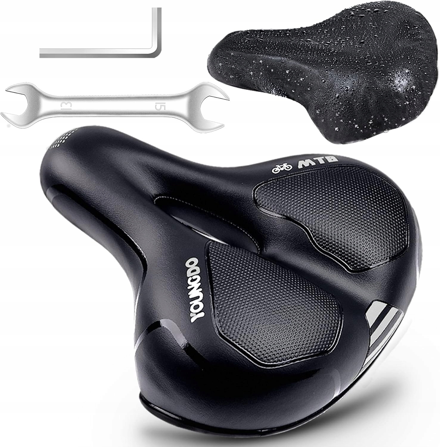 Siodełko Youngdo Black 220 mm