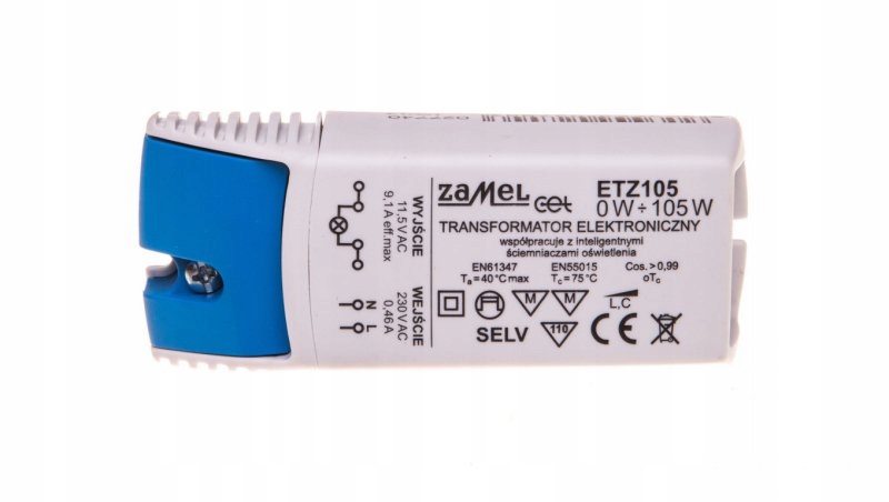

Transformator elektroniczny 230/11,5V 0-105W