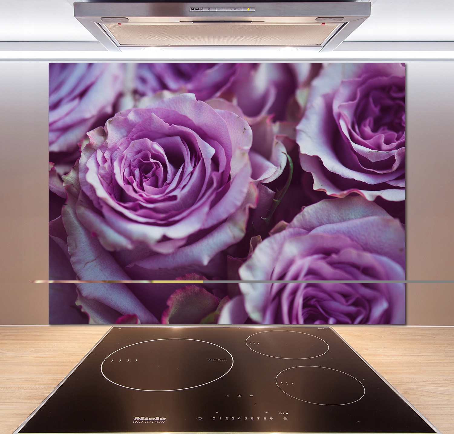 

Panel do kuchni Fioletowe róże 100x70 cm + Klej