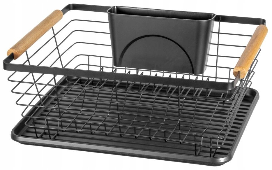 SUSZARKA DO NACZYŃ CZARNA STOJĄCA OCIEKACZ BB2312