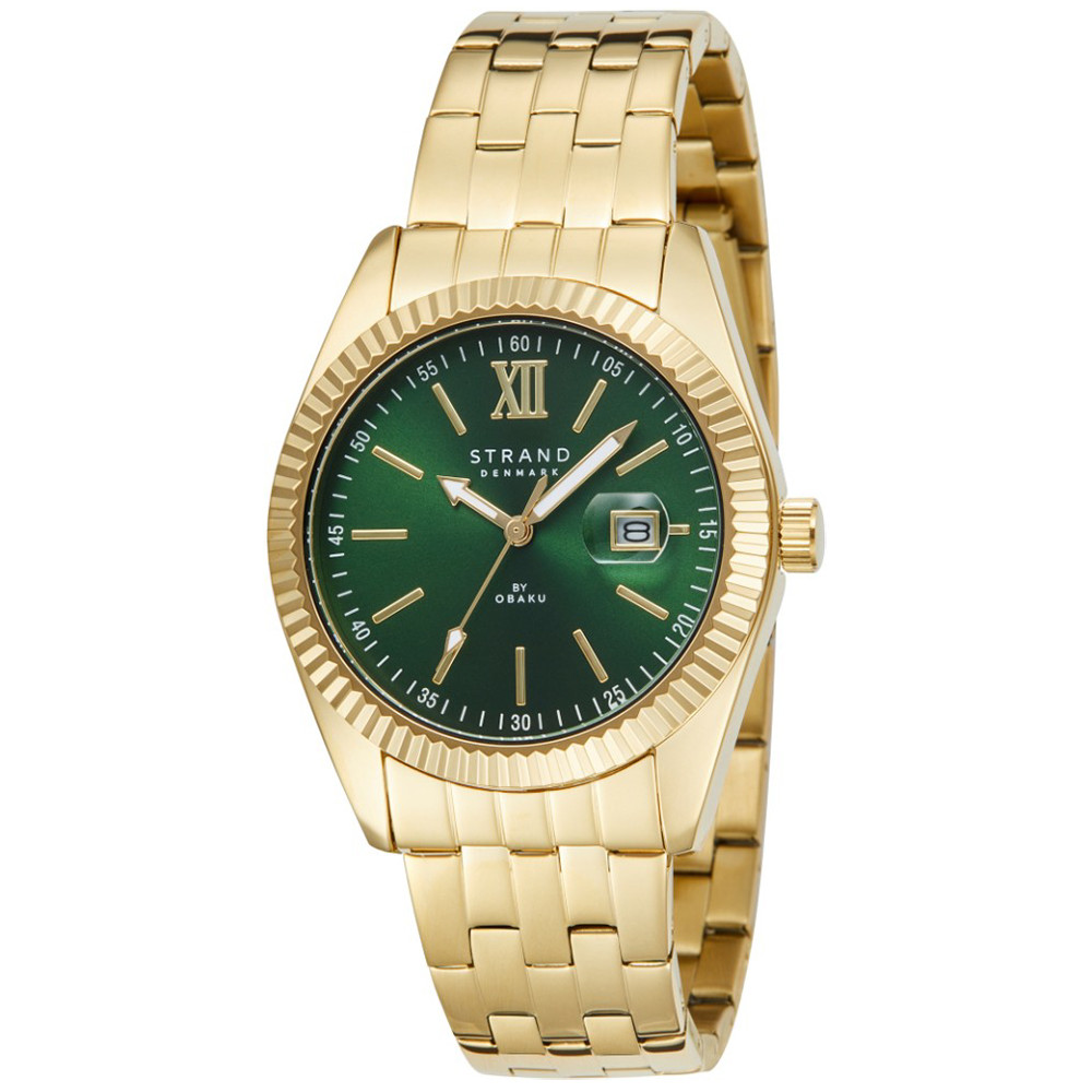 Pánské Hodinky Strand S721GDGESG-DM zlaté s náramkem