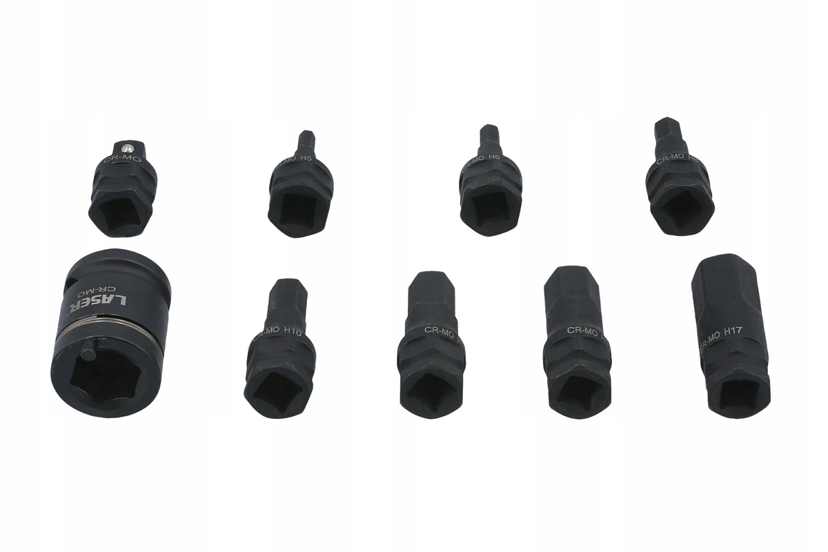 Impact SOCKETS WITH HEX IMBUS BITS 3/8 1/8 17mm