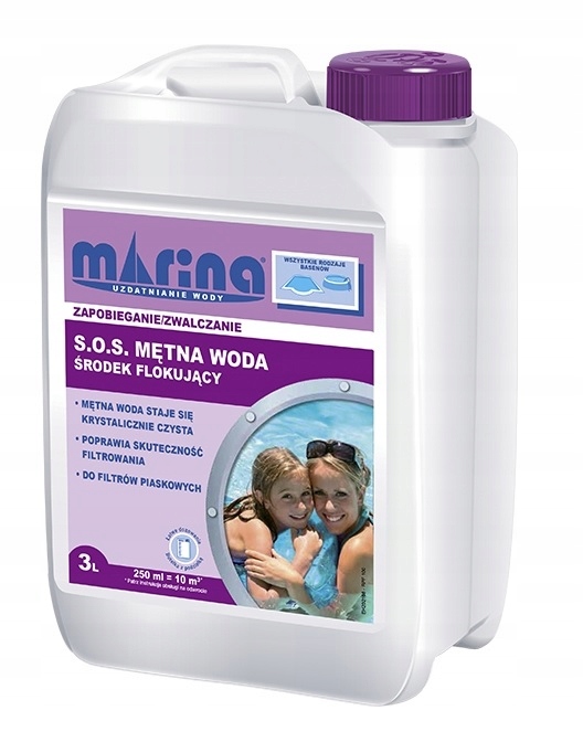 

Środek Flokujący Do Mętnej Wody Basenu Marina 3L