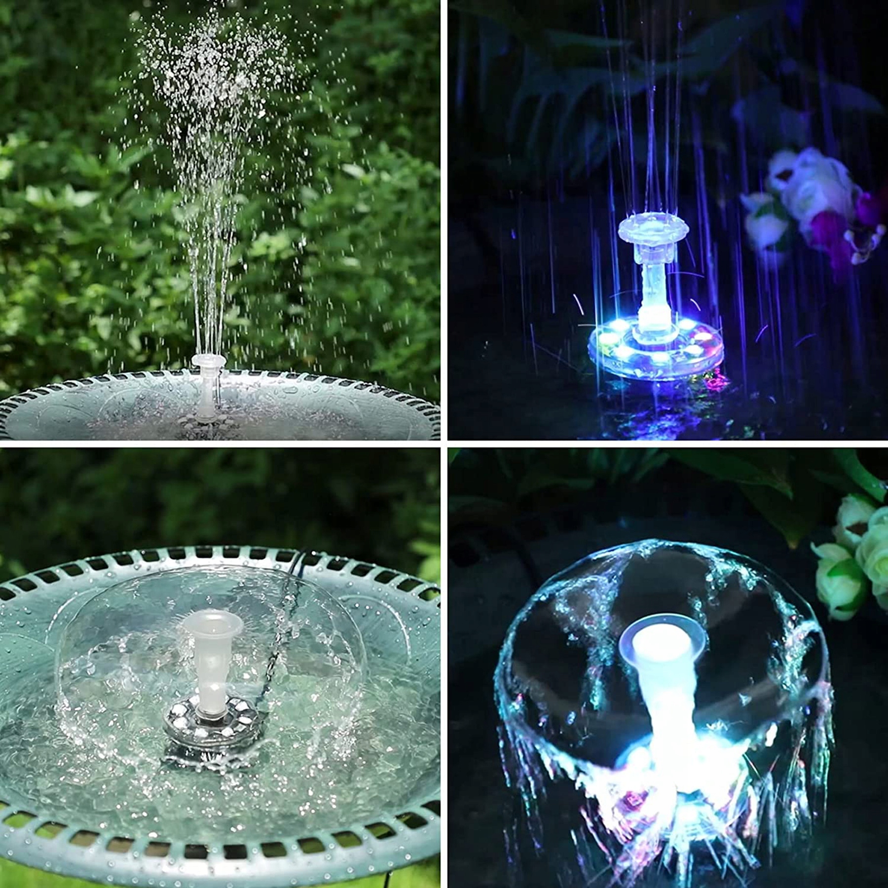 POMPA FONTANNOWA FONTANNA SOLARNA DO OCZKA 7W +LED Wydajność pompy l/h Do 500 l/h