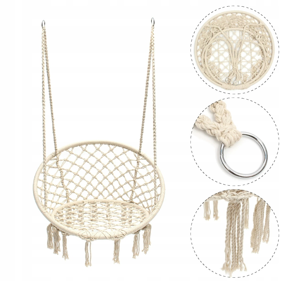 HUŚTAWKA BOHO OGRODOWA PREZENT DLA WNUCZKI Marka Woopie