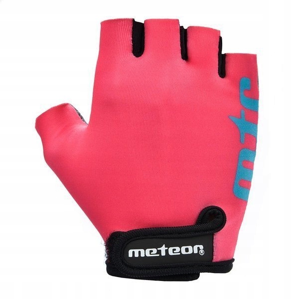Rękawiczki rowerowe Meteor Kids Xs One różowy