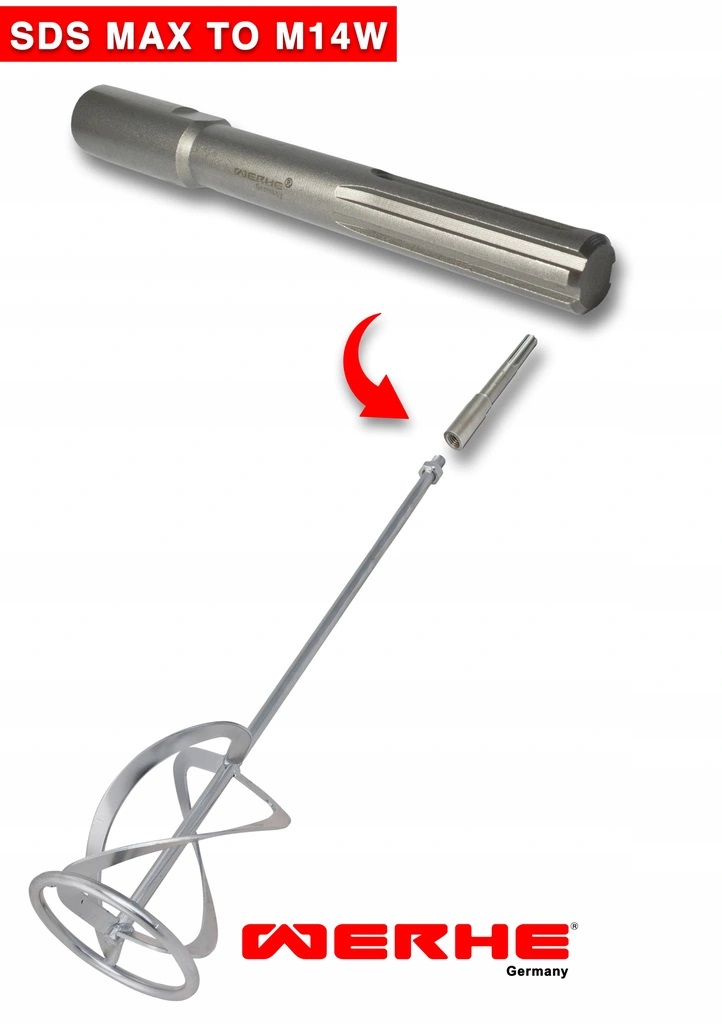 Adapter SDS MAX Do M14 W wewnętrzny WERHE EAN (GTIN) 7426927625929