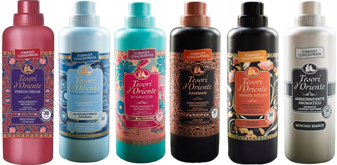 Levně Tesori d'Oriente Sada 6 italských oplachovacích přípravků 760 ml Ptahjm