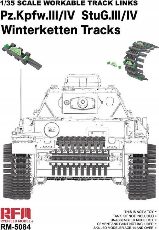 Pz. Kpfw. III/IV StuG. III/IV Winterketten Tracks 1:35 Rye Field Model 5084
