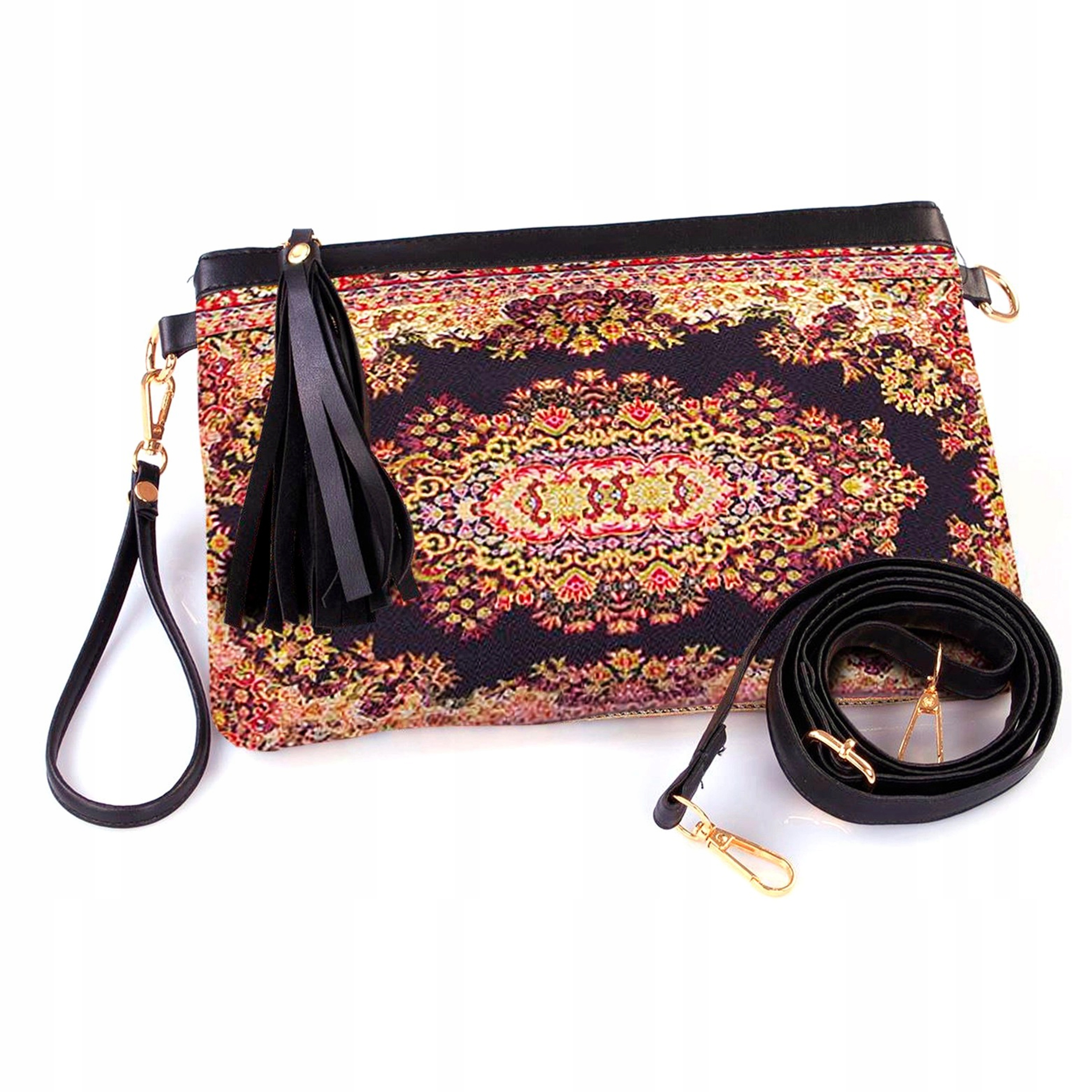 Dámská malá Psaníčko kabelka, Elegantní ekokůže, orientální vzory