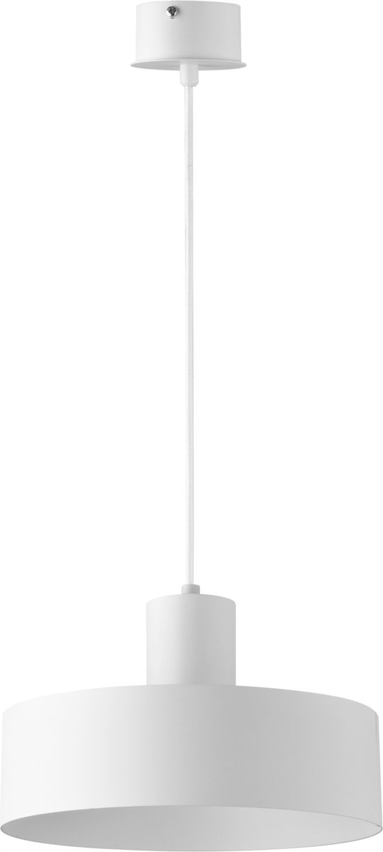 Sigma Lighting Rif závěsná lampa bílá Ø25 cm 1xE27 15W IP20