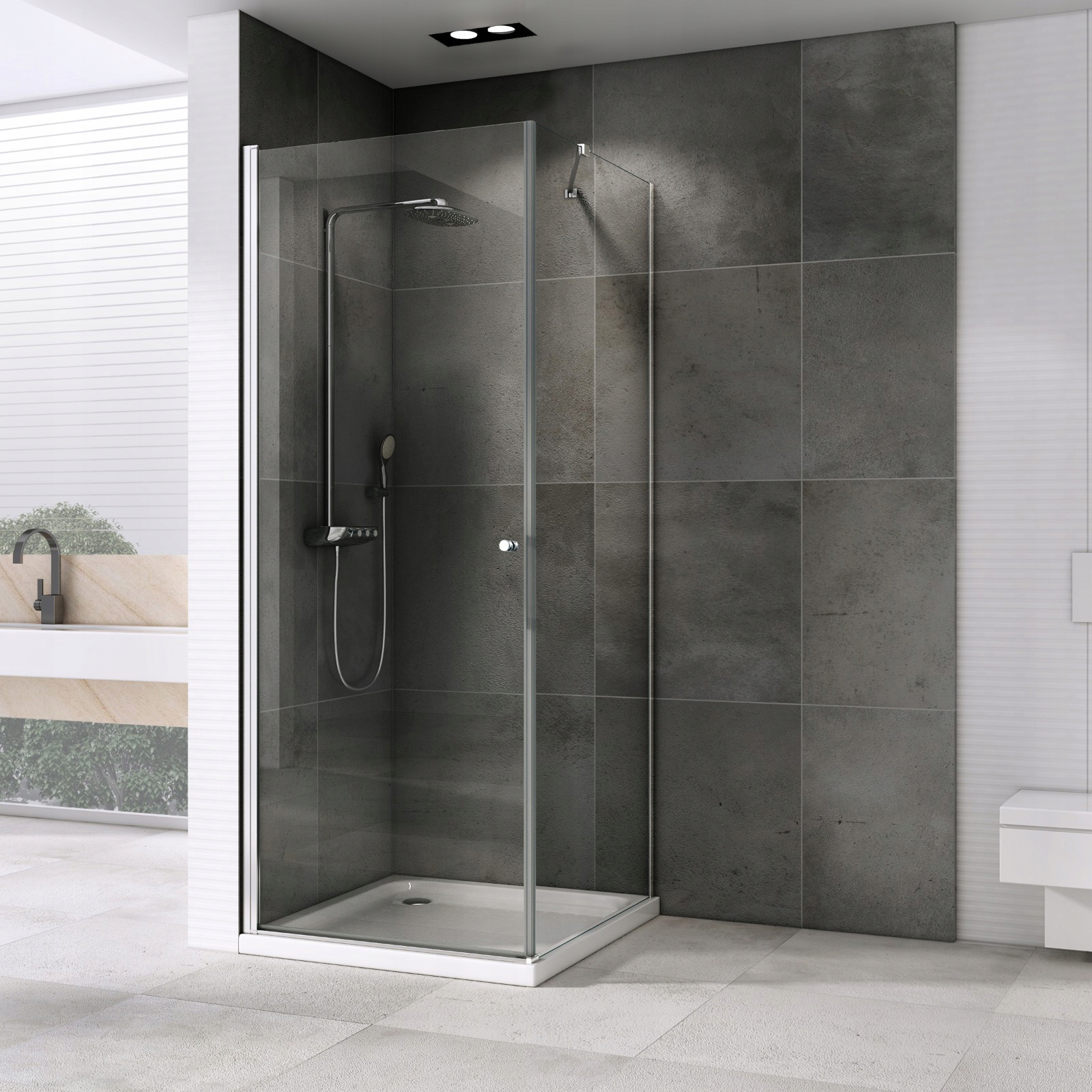 KABINA PRYSZNICOWA uchylna DS8001 - LEYDEN 90x100 EAN (GTIN) 5903631555121