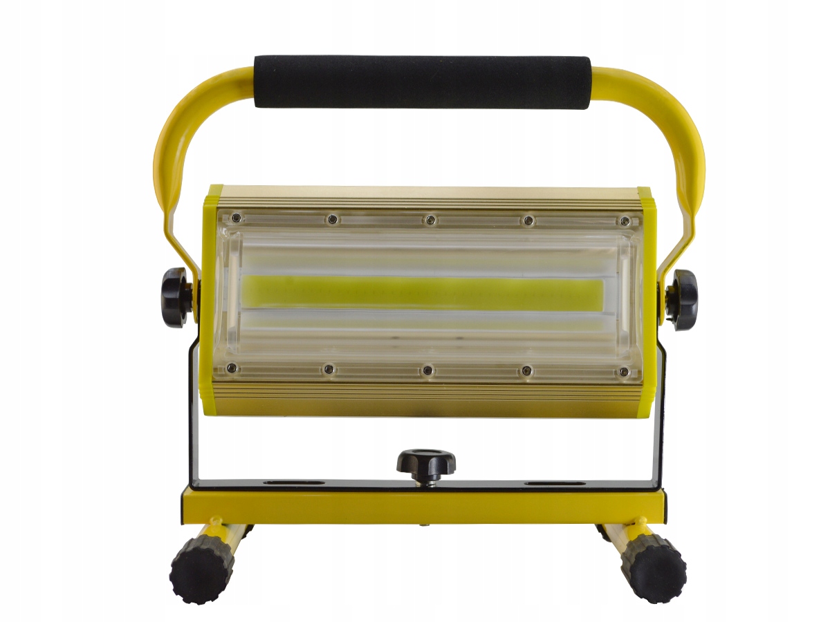 NAŚWIETLACZ PRZENOŚNY Z AKUMULATOREM NA STATYWIE LAMPA ROBOCZA LED 2x100W Temperatura barwowa 5800 K