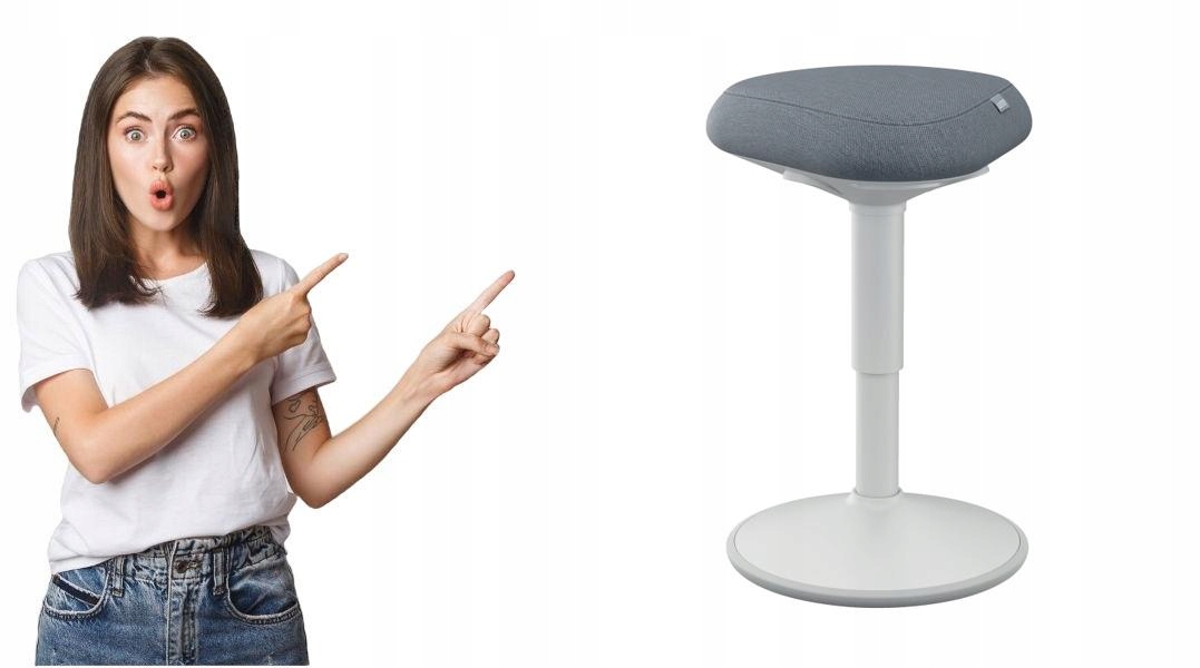 Stołek Leitz Ergo jasnoszary