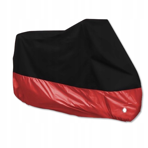 Pokrowiec na motocykl 190T XXXL 265*105*125cm Czarny czerwony