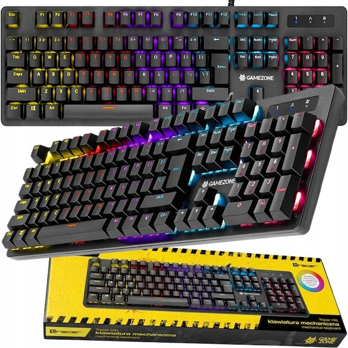 Mechanická Herní Klávesnice Tracer S Podsvícením A 12 Režimy