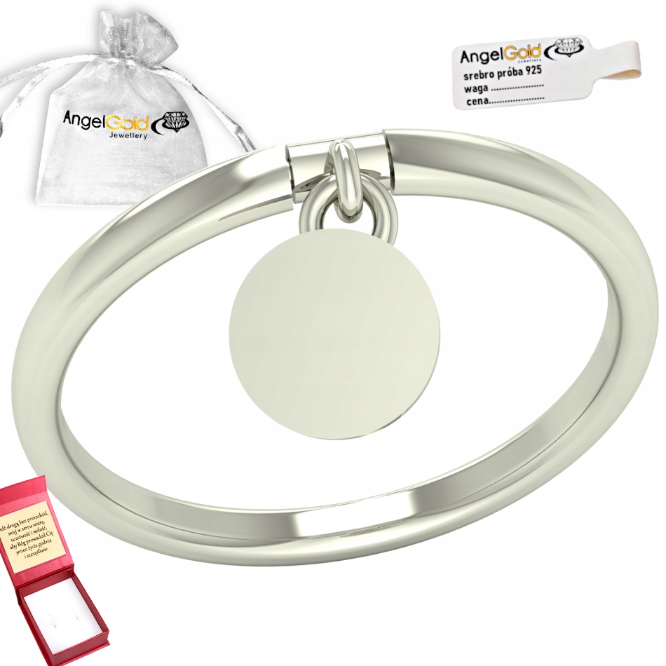 Prstýnek S Pohyblivým Přívěskem, Kolečko Stříbro 925