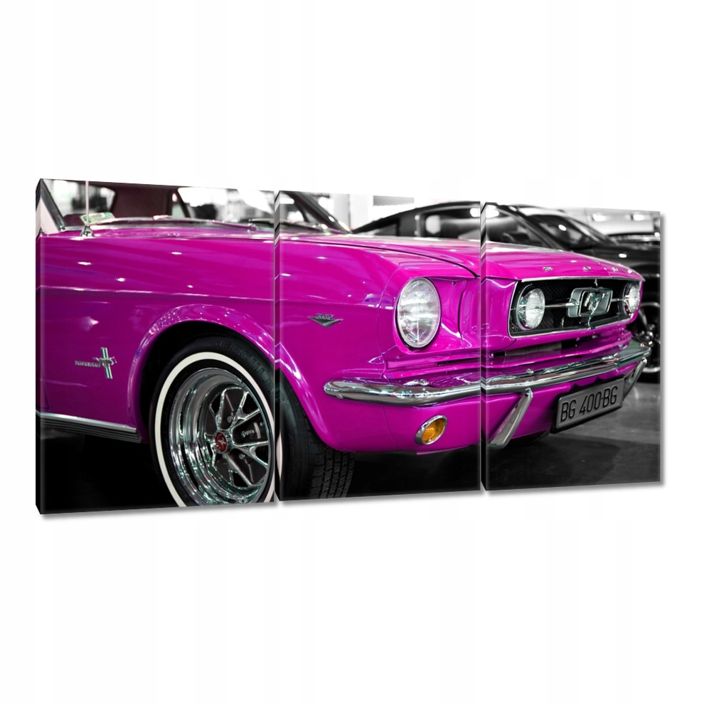 

Obrazy 120x60 Różowy Ford Mustang