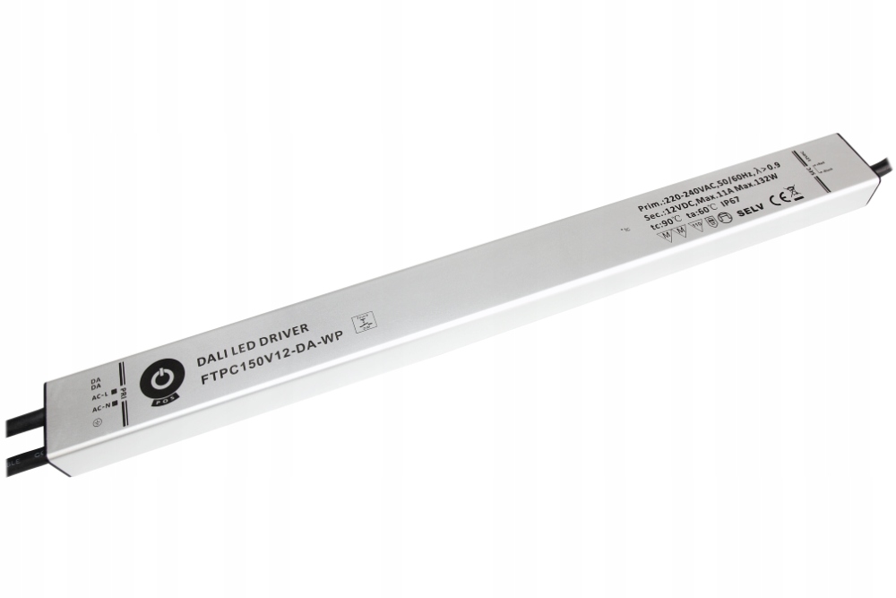 FTPC150V12-DA-WP: FTPC150V12-DA-WP: Led zdroj 12V/11A 132W CV DALI2 Push