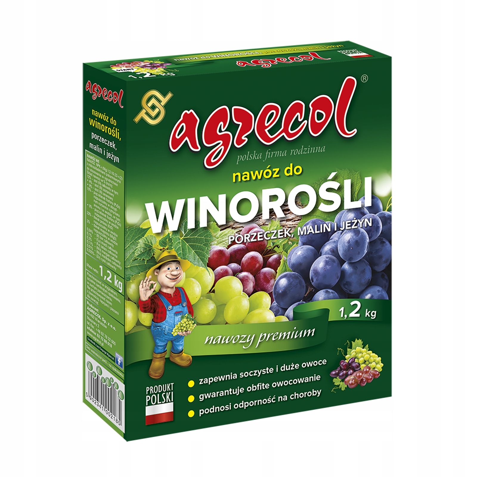 

Nawóz Do Winorośli Malin Porzeczek 1,2kg Agrecol