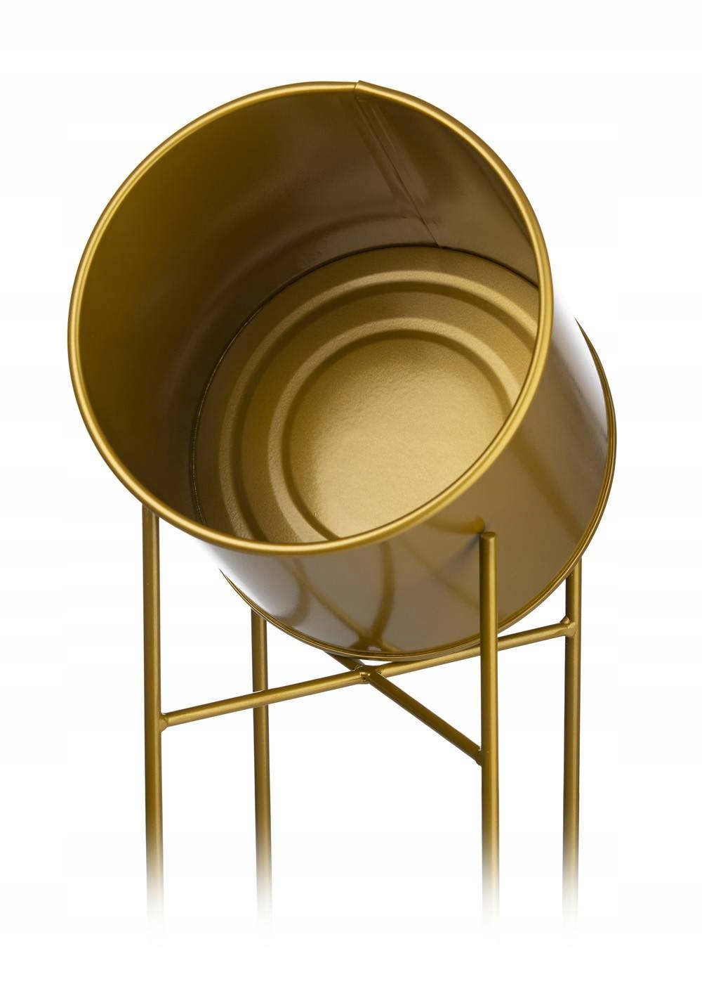 STOJĄCY METALOWY KWIETNIK STOJAK NA KWIATY DONICA Długość maksymalna 17 cm