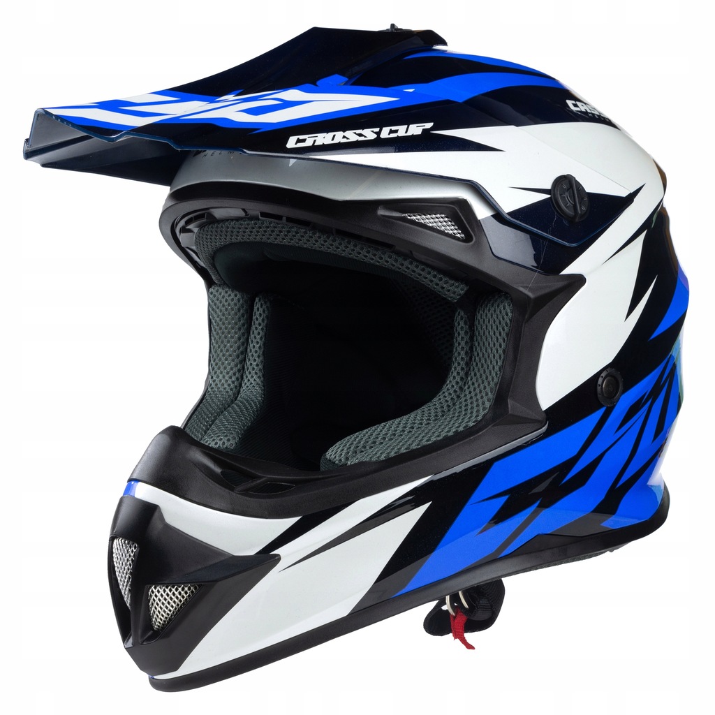 Kask Motocyklowy Cross Cup/Two + Gogle, Kominiarka, Niebieski 57-58 cm M Producent Cassida