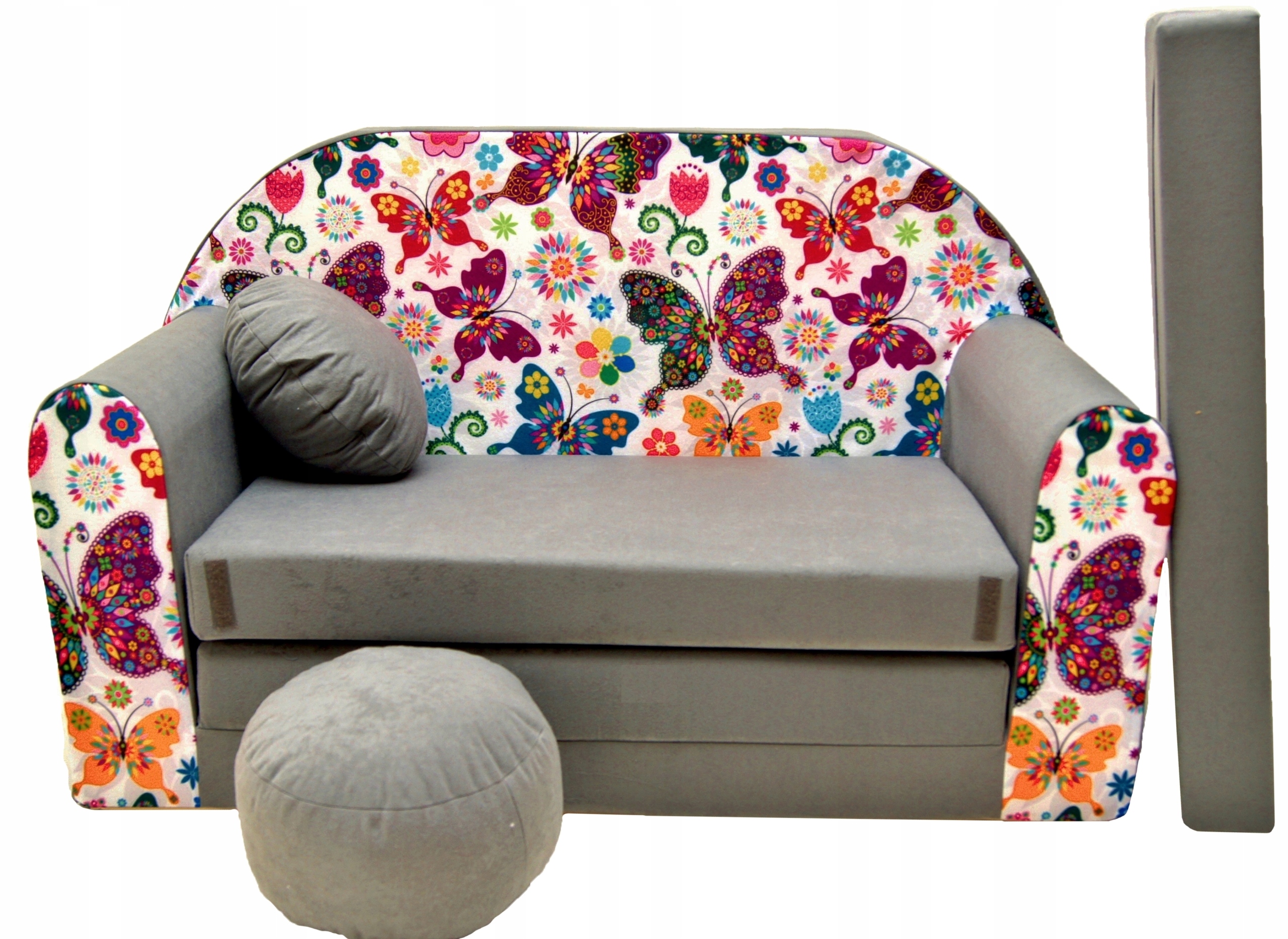 Kanapa sofa rozkładana dla dzieci piankowa pufa fotel materac łóżko