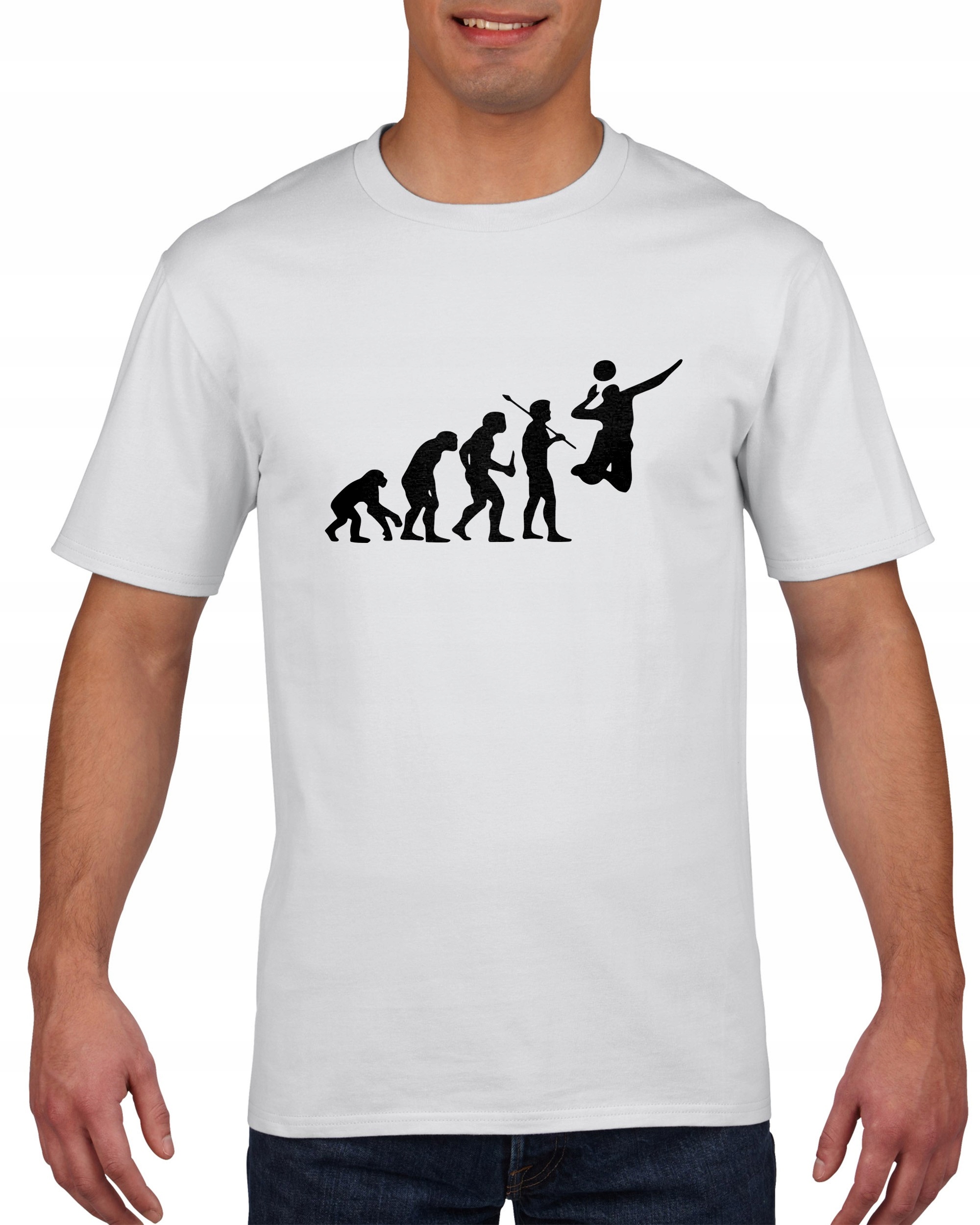 

Koszulka męska Ewolucja człowieka siatkówka XXL