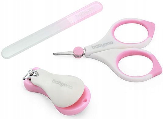 BABYONO Zestaw do Pielęgnacji Paznokci Różowy Kod producenta 398/02