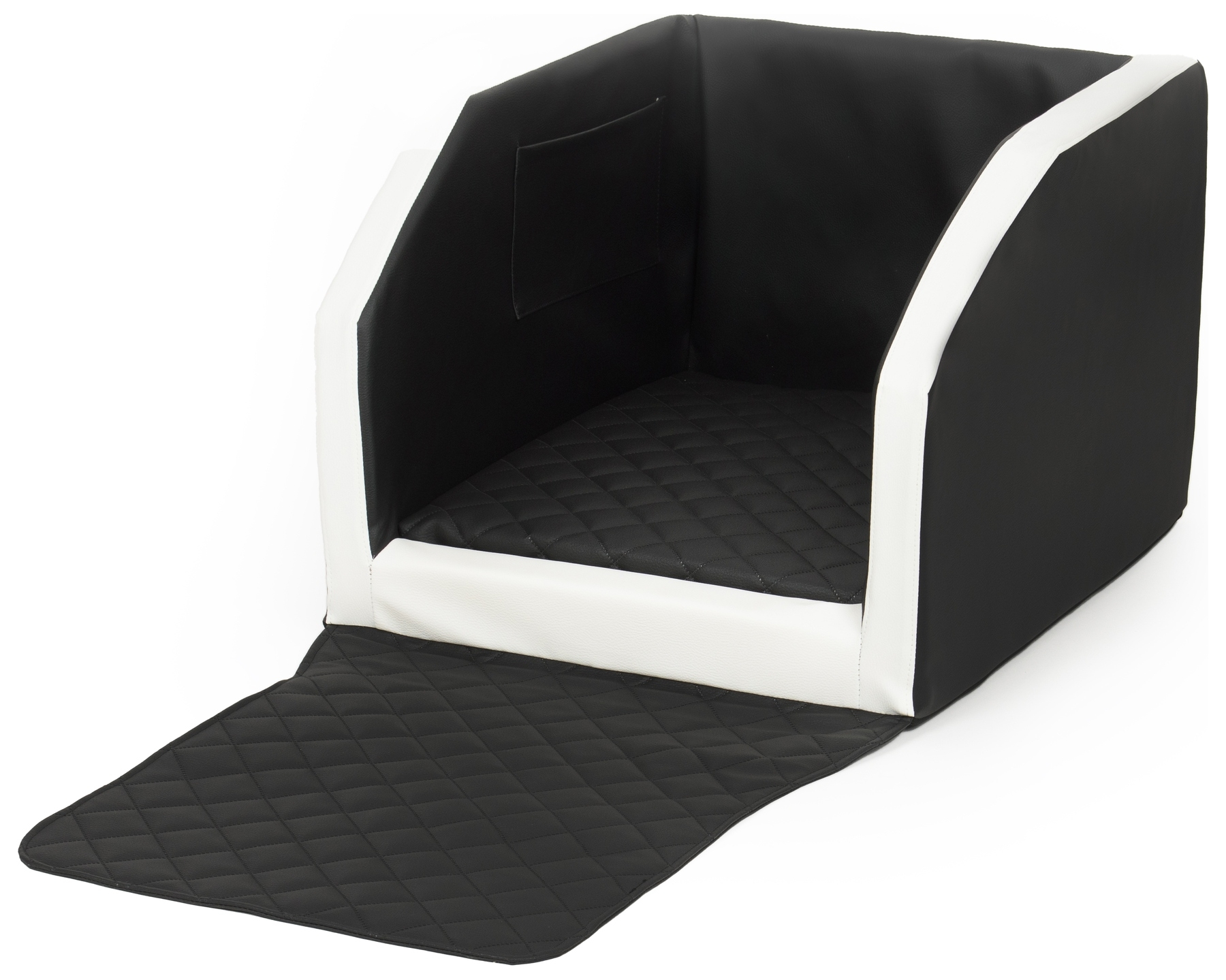 Levně Přepravka pro psa Matrace 40x70 cm Černá a bílá