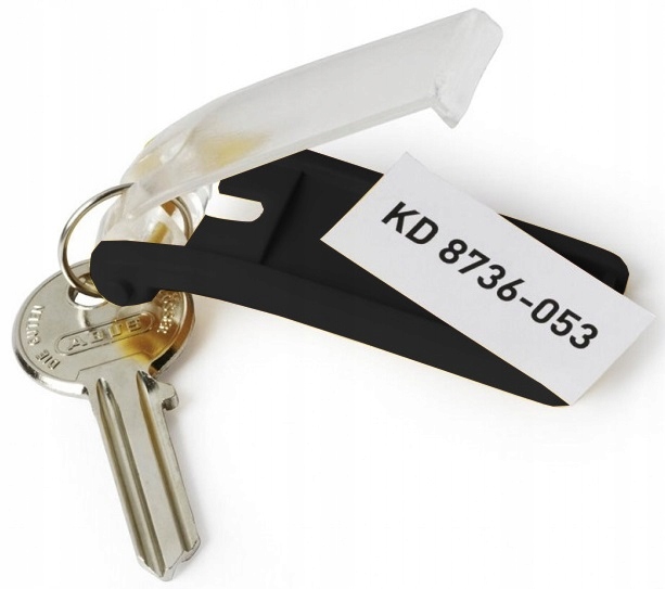 ZAWIESZKI DO KLUCZY CLIP CZARNE 6 SZTUK DURABLE