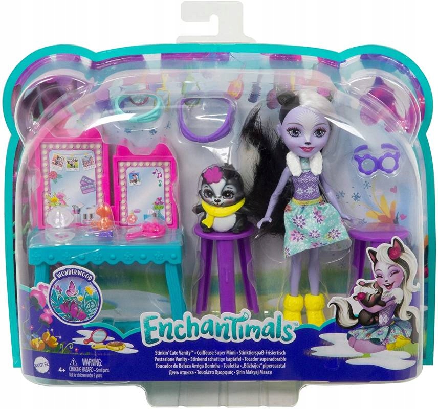 Mattel Enchantimals Toaletka Sage skunks GJX34