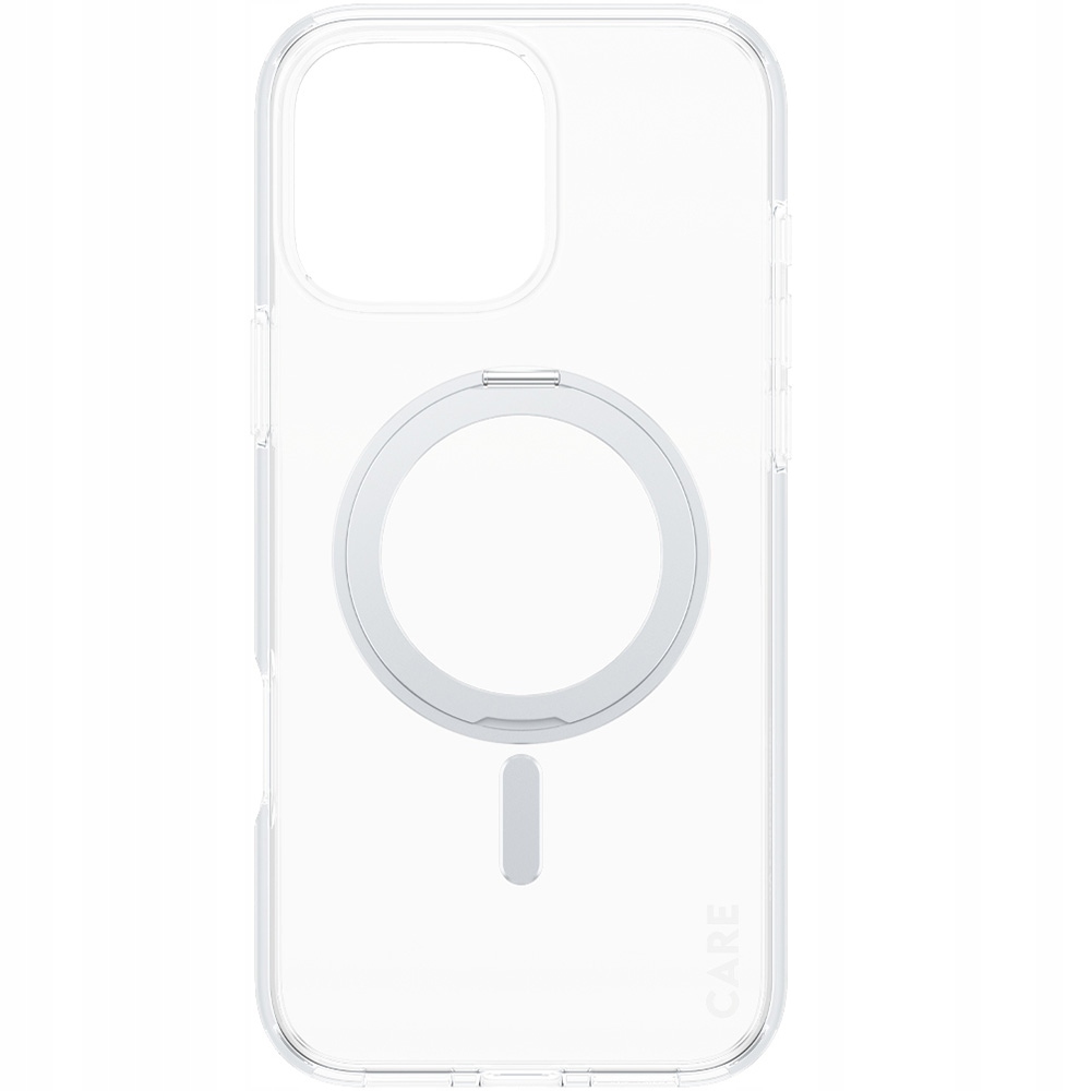 PANZERGLASS Feature Case Transparent w. Silver Kickstand & MagSafe iPhone 16 Pro Max — 7