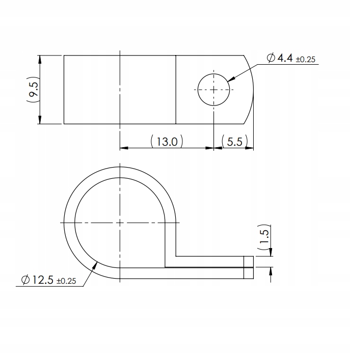 50 szt. Opaska kablowa czarna 12,5mm Uchwyt Obejma plastikowa na Przewody Numer katalogowy części n-8e-bk
