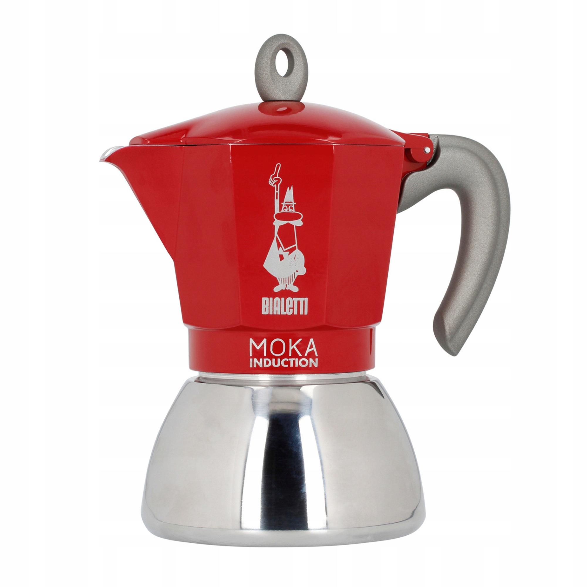 Kávovar na indukční sporák New Moka 6tz 280 ml červený Bialetti